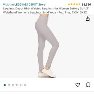 NIB OS Leggings Depot light gray women’s leggings